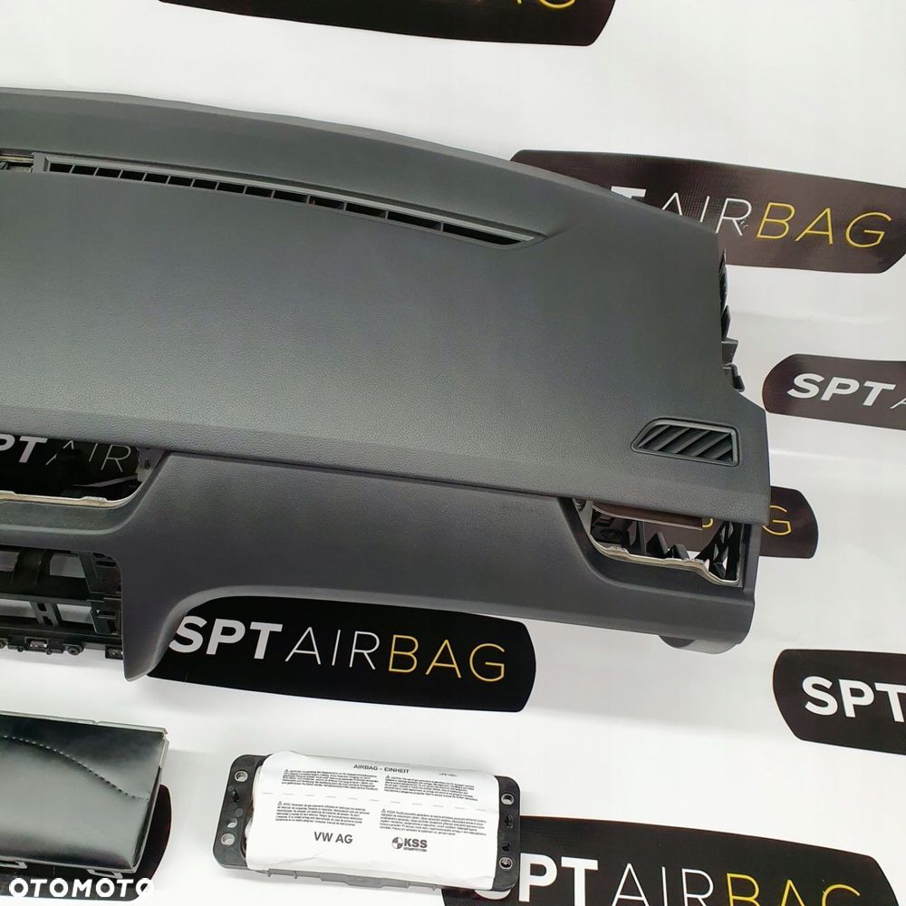 SKODA OCTAVIA III 3 5E0 DESKA ROZDZIELCZA KONSOLA KOKPIT PULPIT PODUSZKI AIRBAG AIR BAG PASY KIT SET - 3