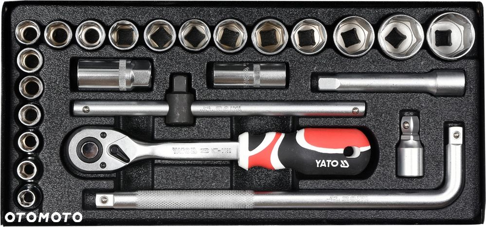 YATO ZESTAW NARZĘDZIOWY KLUCZY NASADOWYCH 1/2 25CZ KLUCZE NASADOWE YT-12671 - 3