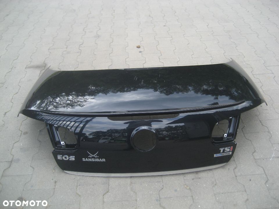 vw eos klapa pokrywa bagażnika chrom spoiler czarna