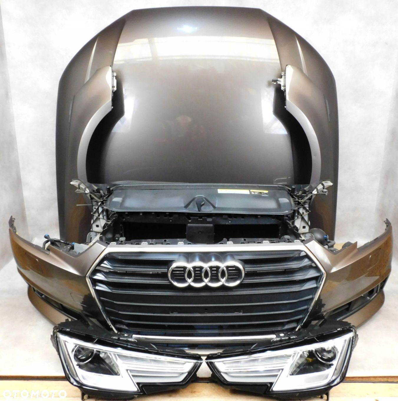 AUDI A4 B9 8W KOMPLETNY PRZÓD ZDERZAK LAMPY MASKA PAS - 2