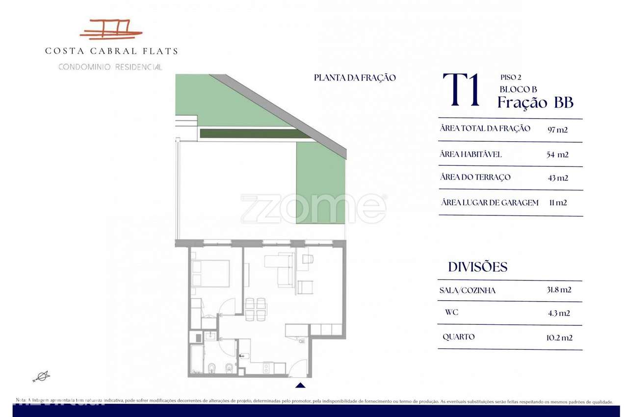 Apartamento T1 BB Costa Cabral Polo Universitário - Grande imagem: 4/25