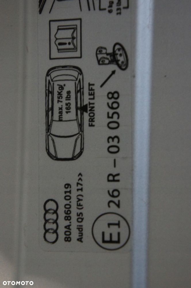NR 404 Bagażnik Relingi Dachowe Audi Q5 80A860019 - 8
