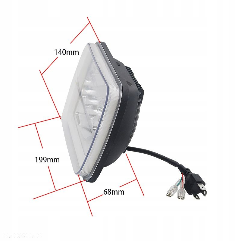 Lampy przednie LED Jeep Cherokee XJ Wrangler YJ - 3