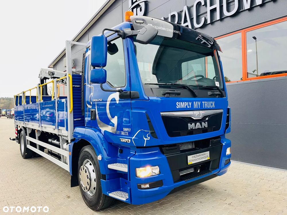 MAN TGM TGS TGL 18.250 // 4x2  // org. Przebieg 143tys. Km // HDS dzwig żuraw kran Krane // Stan idealny - 5