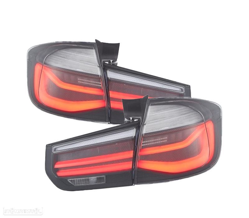 FAROLINS BMW F31 TOURING FULL LED DINÂMICO PRETO VERMELHO FUMADO - 1