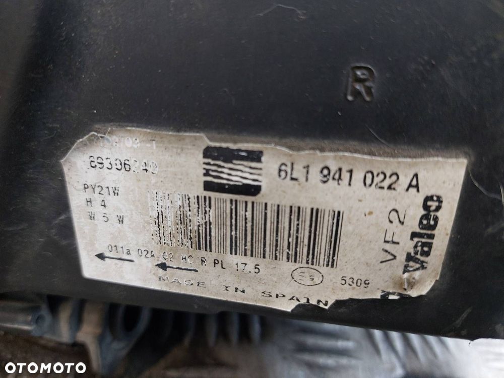 LAMPA PRAWY PRZÓD SEAT CORDOBA II IBIZA III EU EUROPA 6L1941022A - 4