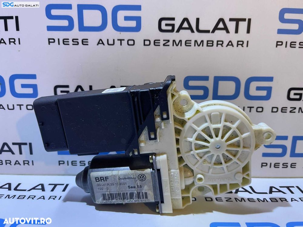 Motoras Macara Electrica Geam Sticla de pe Usa Portiera Dreapta Fata Seat Toledo 2 1999 - 2005 Cod 1C0959802C 105413-301 [D0502]
