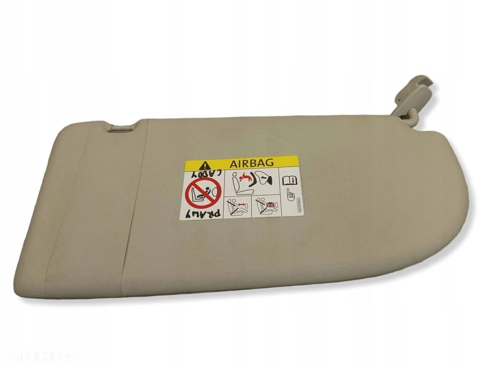 Osłona przeciwsłoneczna Prawa Prawy Przód Volkswagen Caddy III 2K0857552 - 4