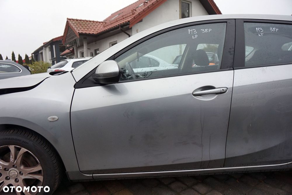 DRZWI PRZEDNIE LEWE 3 II BL 5D HB 38P  SREBRNY MAZDA 2009-2013 - 1
