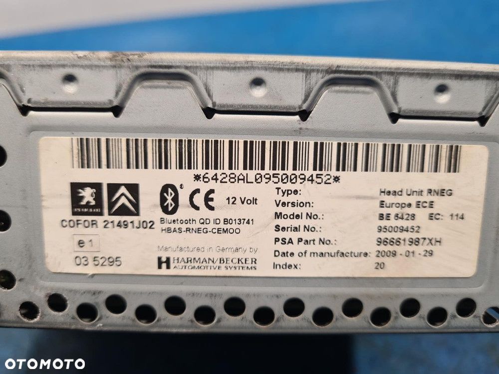 PEUGEOT 308 RADIO I NAWIGACJA 96661987XH - 8