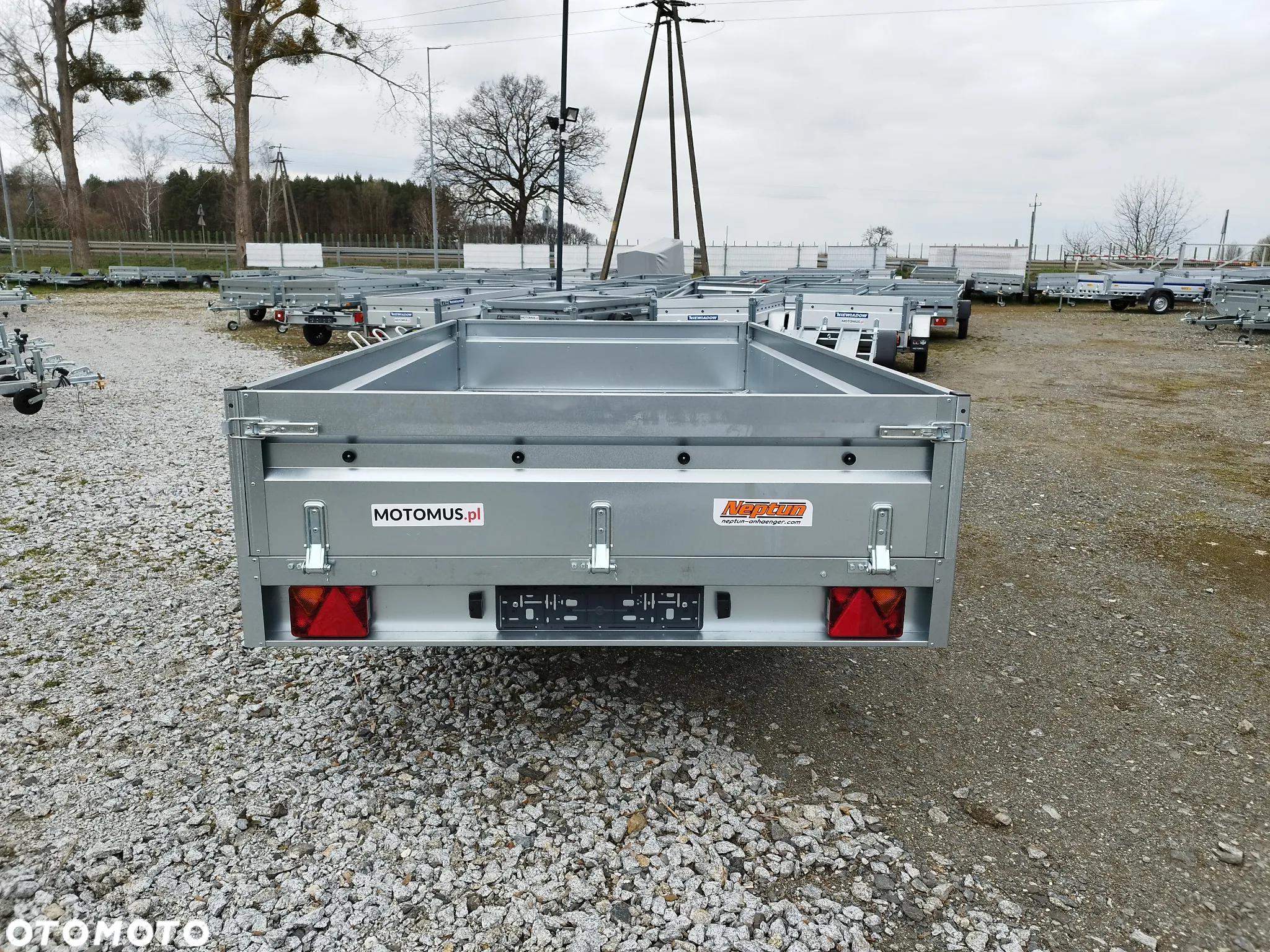 Neptun Przyczepa Neptun N7-320 2 KPS 320x168x40 2 osie koła pod spodem mocna rama platforma - 5