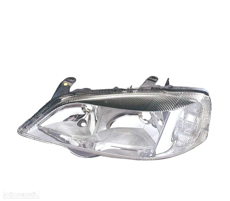 FAROL ESQ OPTICAS PARA OPEL ASTRA G 98-04 FUNDO CROMADO - 1