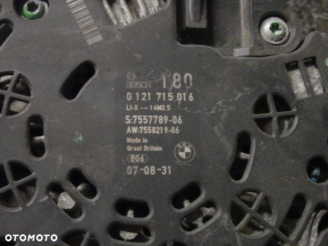 BMW E90 E91 E92 E93 ALTERNATOR N54 3.0I 7557789 RAF-AUTO CZĘŚCI BMW - 2