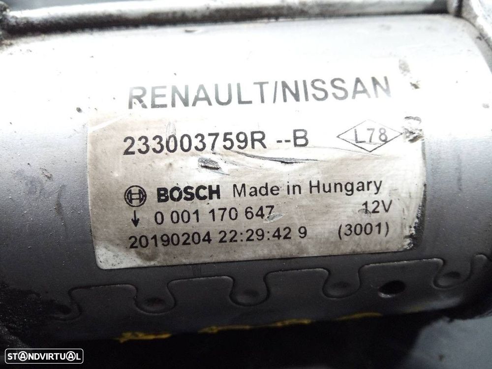 MOTOR ARRANQUE DACIA DUSTER 2019 -233003759R - 3