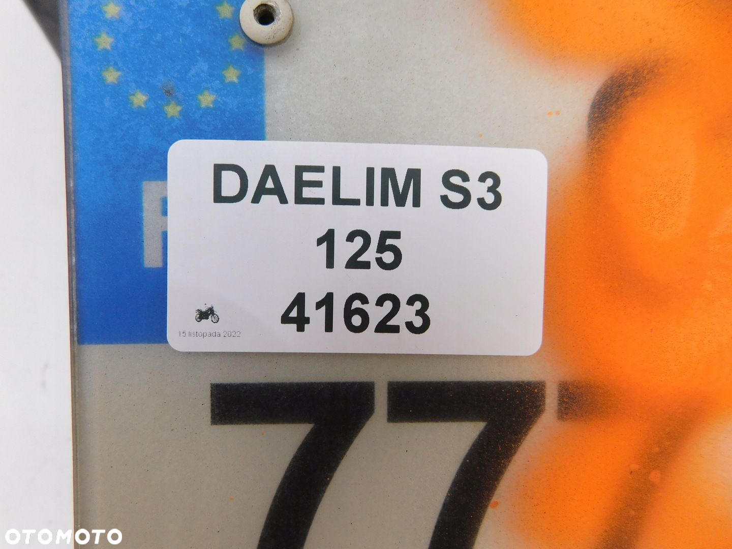 DAELIM S3 125 MOCOWANIE TABLICY REJESTRACYJNEJ - 7