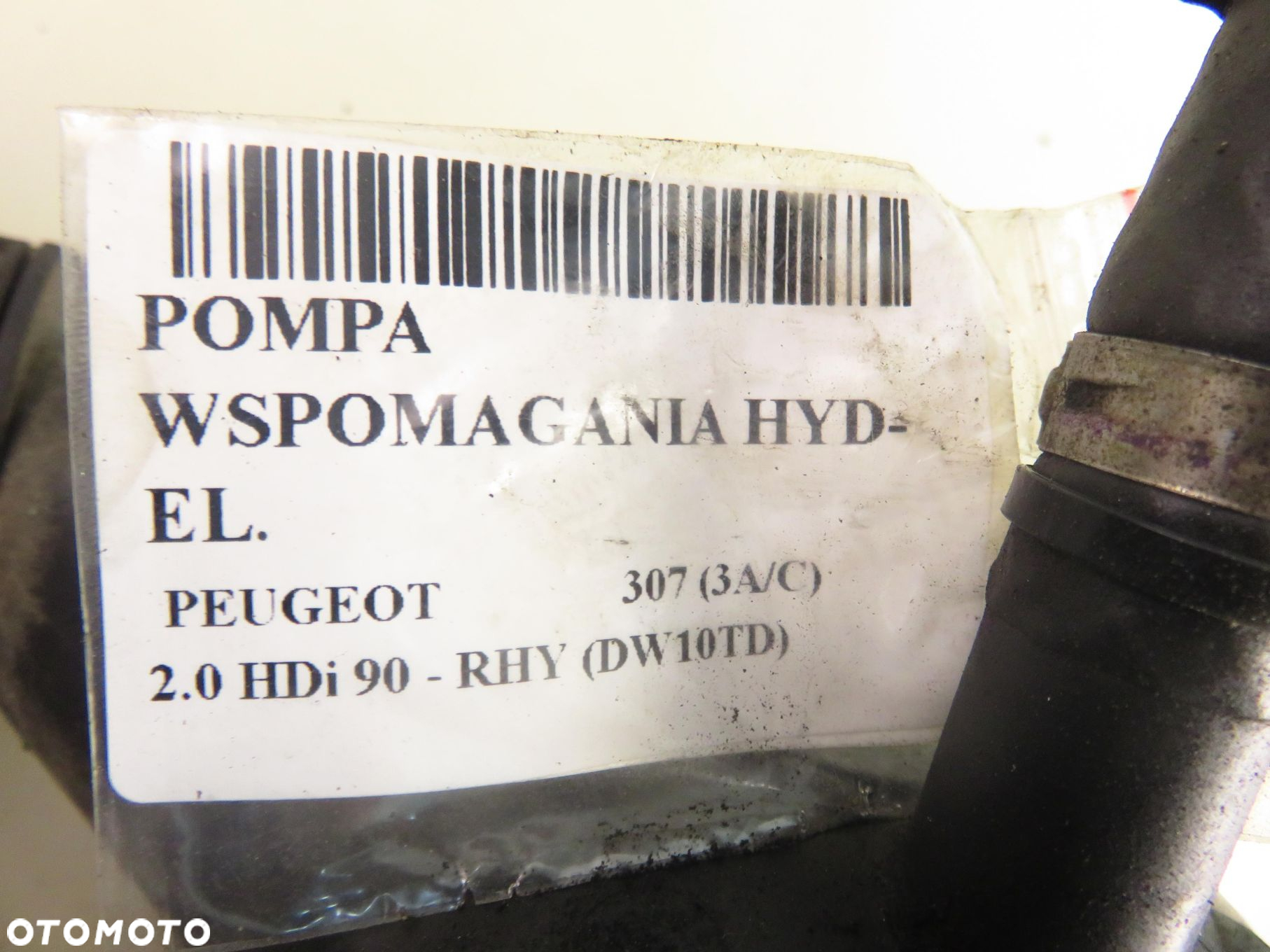 POMPA WSPOMAGANIA PEUGEOT 307 (3A/C) 9645102480 - 10