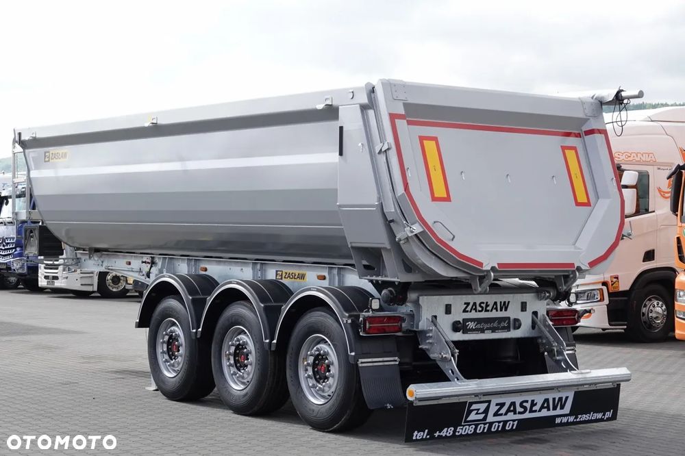 Zaslaw WYWROTKA 24 m3 / FABRYCZNIE NOWA / STALOWA / RYNNA WANNA HP / OŚ  PODNOSZONA / SAF / 2025 ROK - 7