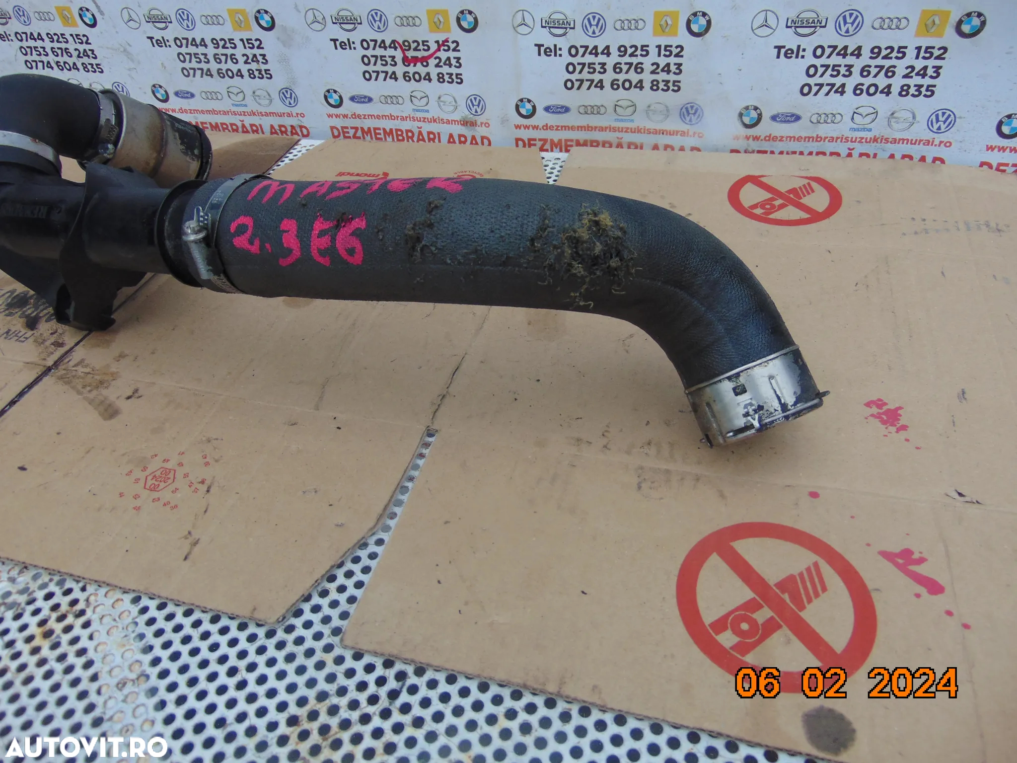 Conducta intercooler Renault master 2.3 opel movano nissan nv400 furtun intercooler cod 1124095 144688199r - 6
