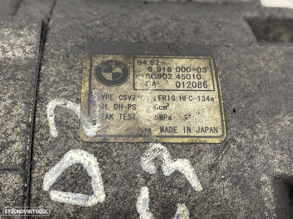 Compressor de ar condicionado BMW X5 (E53) 3.0 d REF. 691800003 MOTOR M57 306D2 - 6