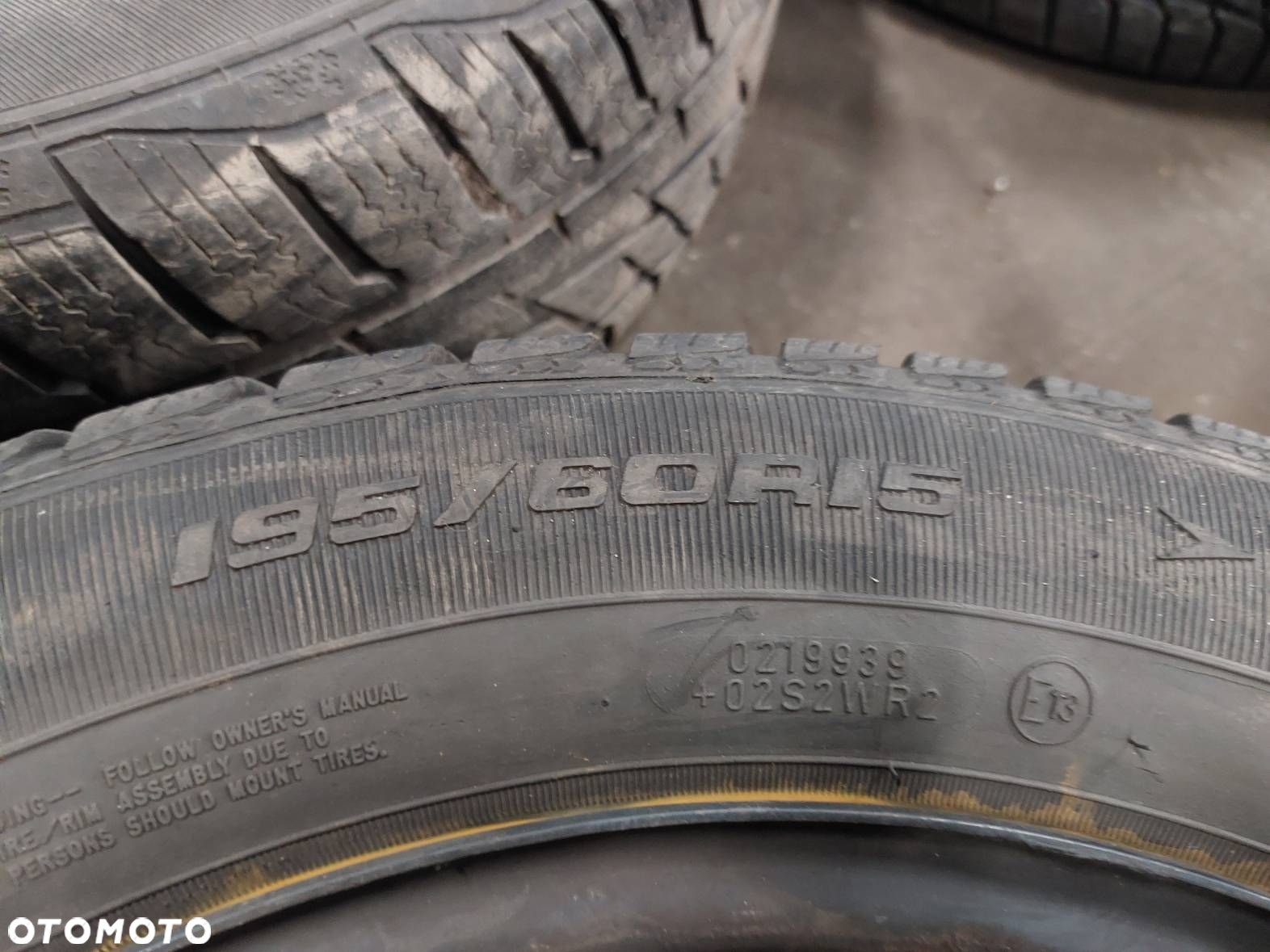 KOŁA KOMPLET FELGI OPONY ZIMOWE 4x100 6Jx15 FI54,1 195/60R15 TOYOTA - 5