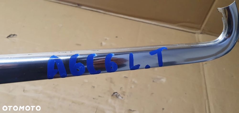 Listwa szyby błotnika lewy tył chrom Audi A6 C6 Kombi 4F9953345 - 9