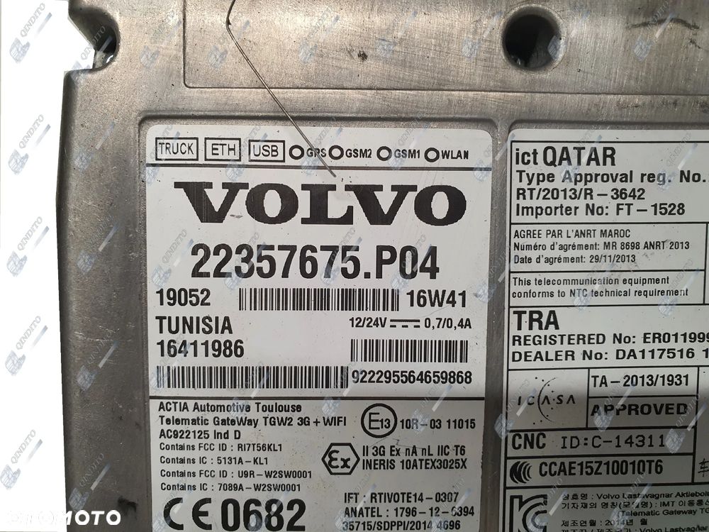 STEROWNIK MODUŁ GPS VOLVO FH 22357675 P04 - 2