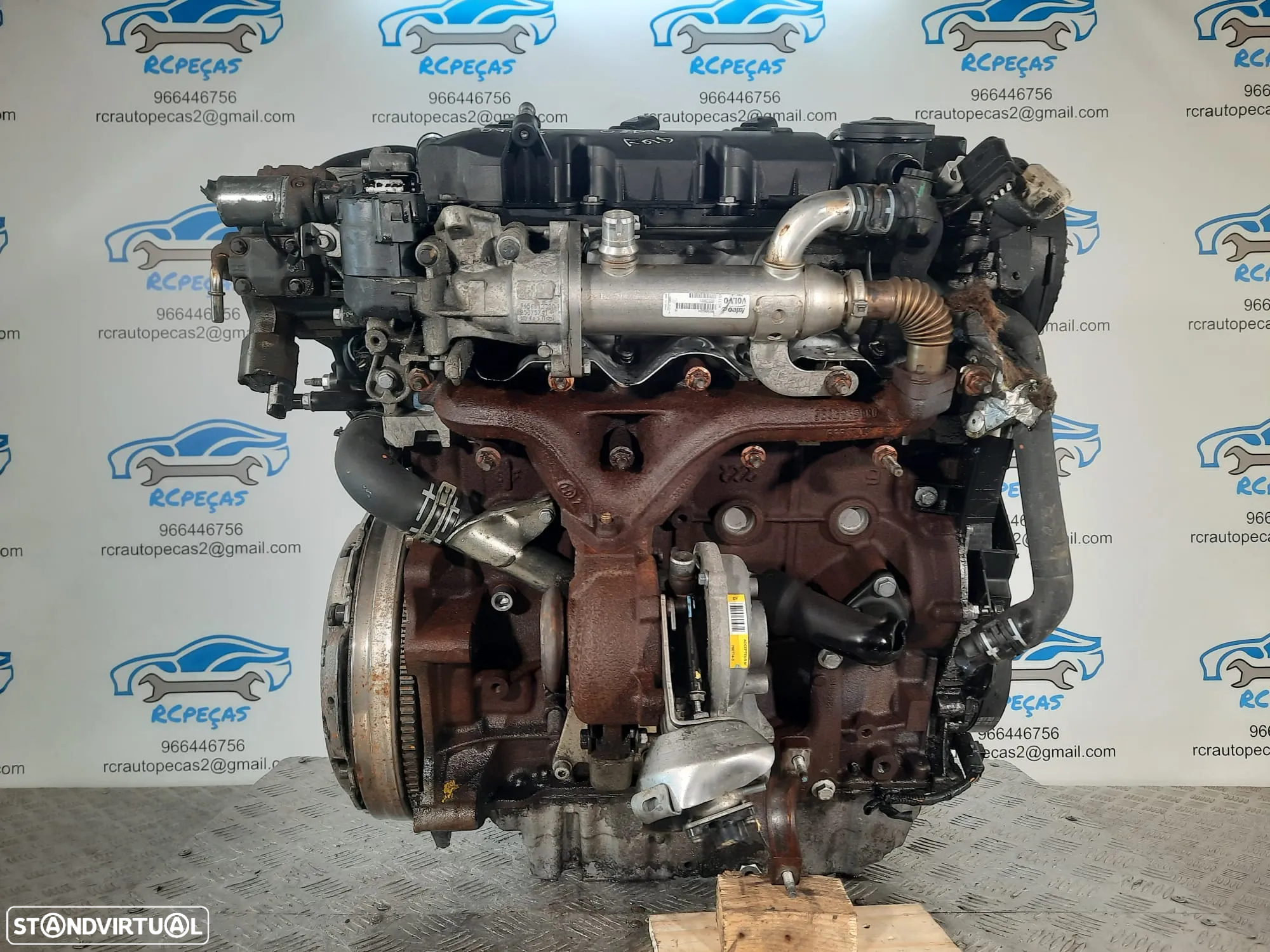 MOTOR COMPLETO 2.0 TDCI 16V 136CV G6DG FORD KUGA CMAX C-MAX FOCUS MOTOR ARRANQUE ALTERNADOR BIMASSA COMPRESSOR EMBRAIAGEM BOMBA DIRECAO INJETORES - 6