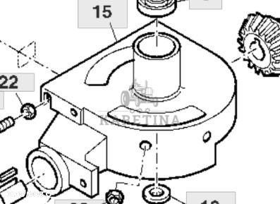 John Deere 9780CTS 9780HM 9780 CTS Obudowa Dolnej Przekładni H130137 - 1