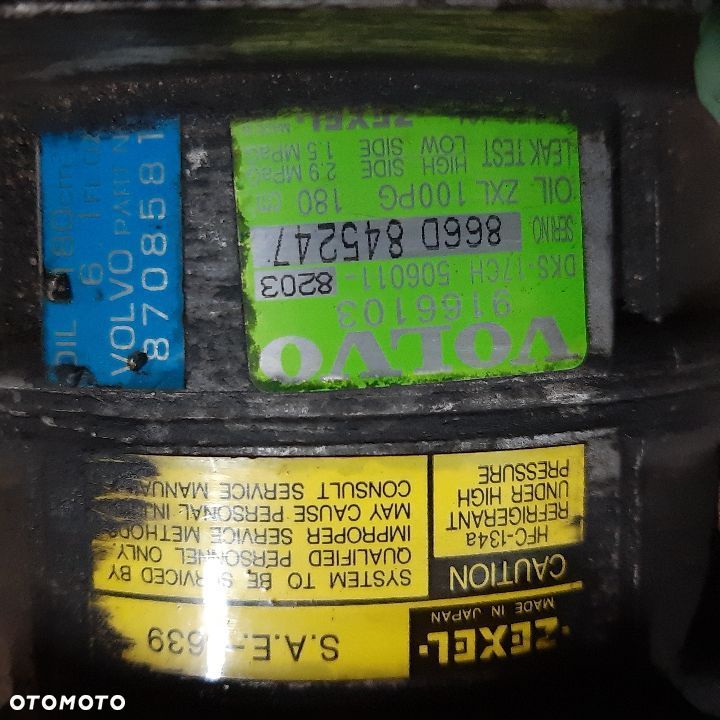 Sprężarka Kompresor Klimatyzacji Volvo S60 V70 S80 9166103 - 4