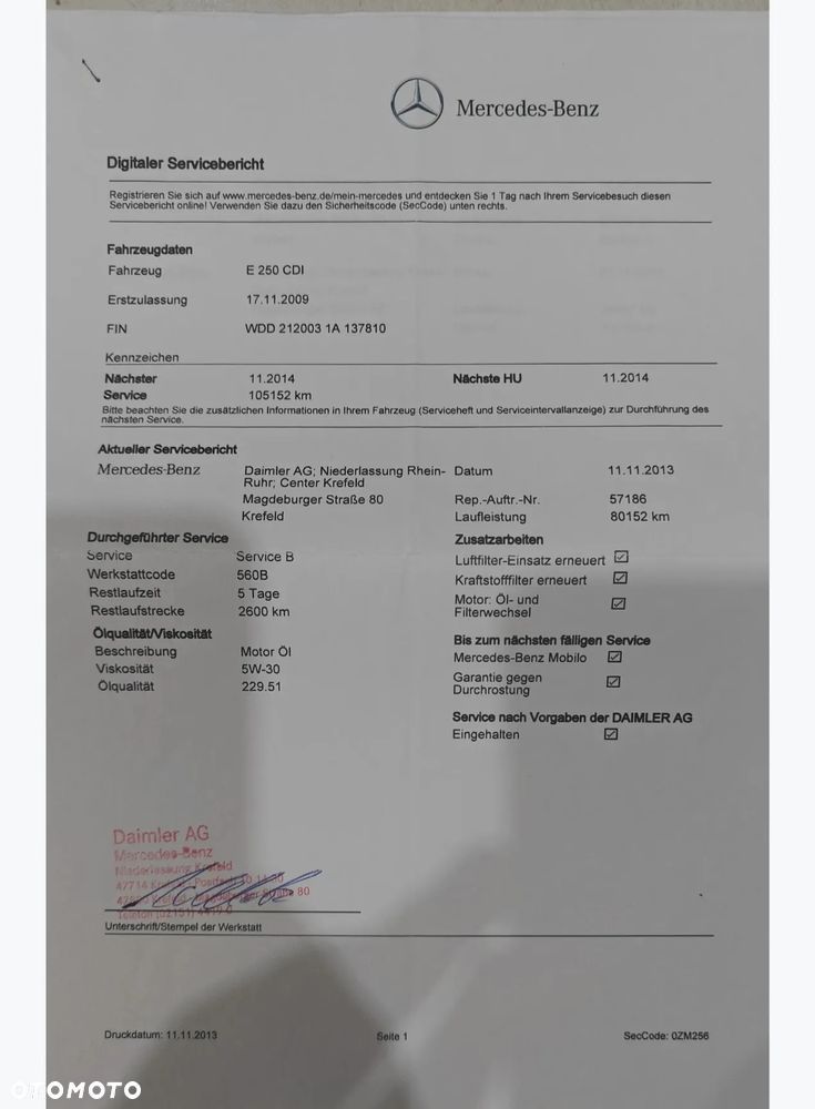 Mercedes-Benz Klasa E 250 CDI DPF BlueEFFICIENCY Automatik Elegance - 25