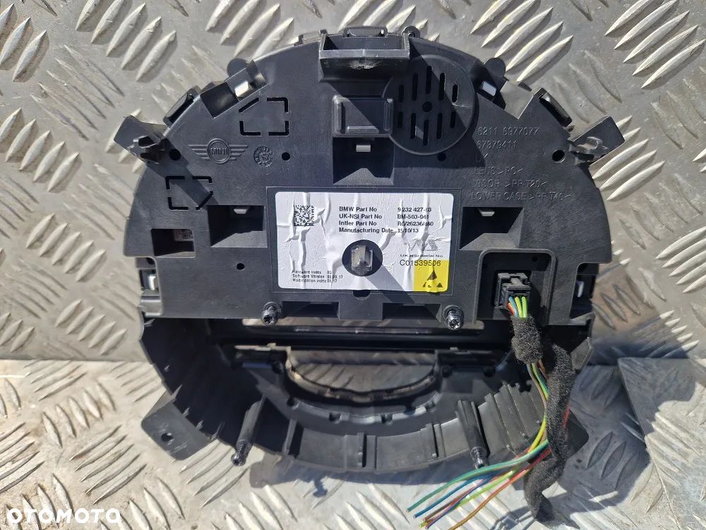 MINI ONE COOPER R55 R56 R57 R59 R60 R61 LCI LIFT 1.6B LICZNIK ZEGARY 9232427 INNE CZĘŚCI cd radio 3457152 obrotomierz 9306253 - 3