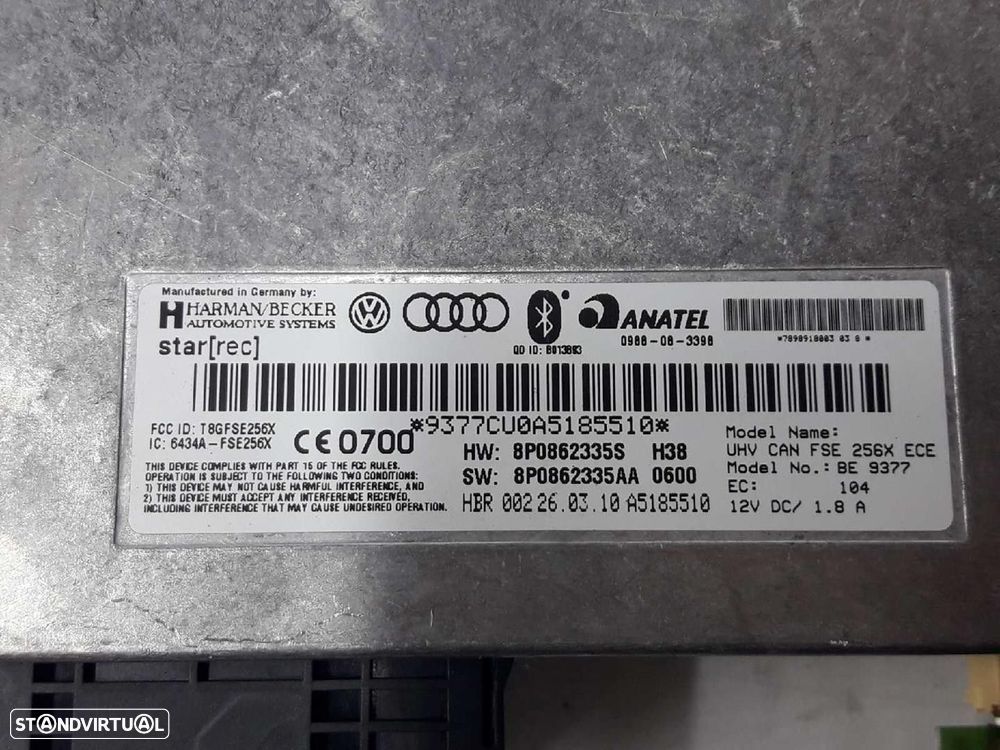 CENTRALINA TELEFONE AUDI TT 2010 - 5