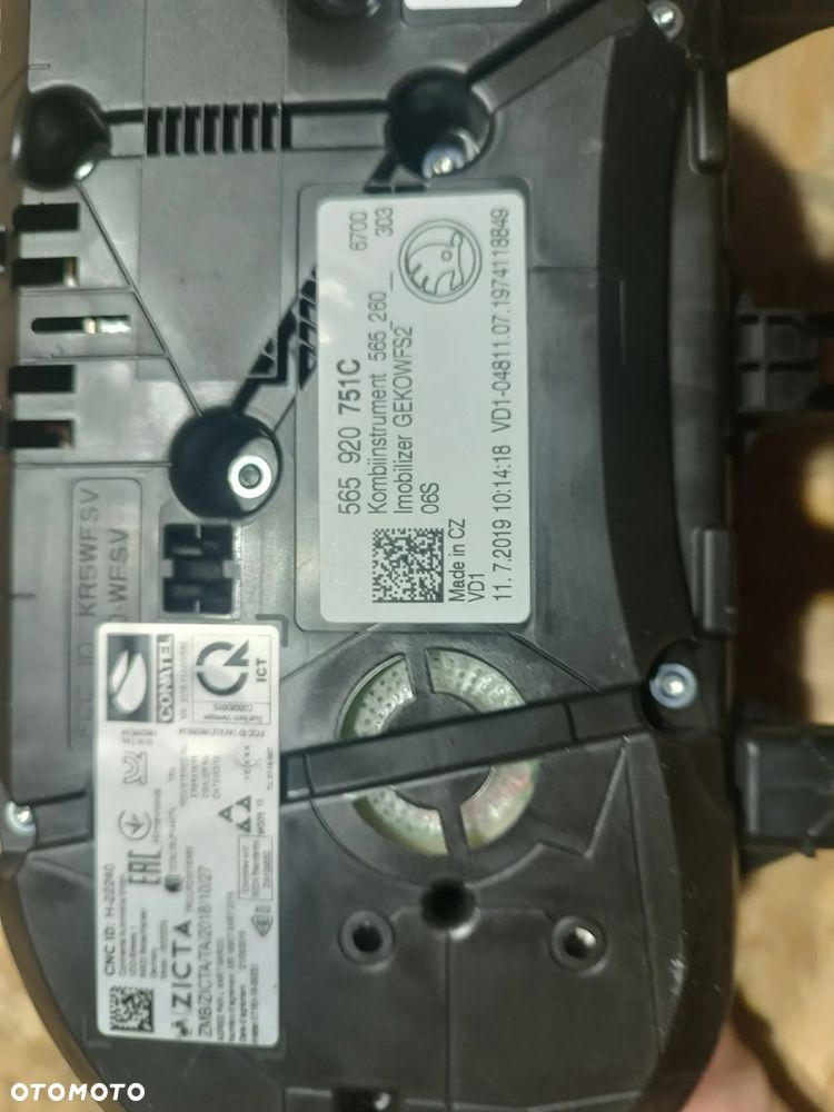 LICZNIK ZEGARY 565920751C SKODA KODIAQ - 4