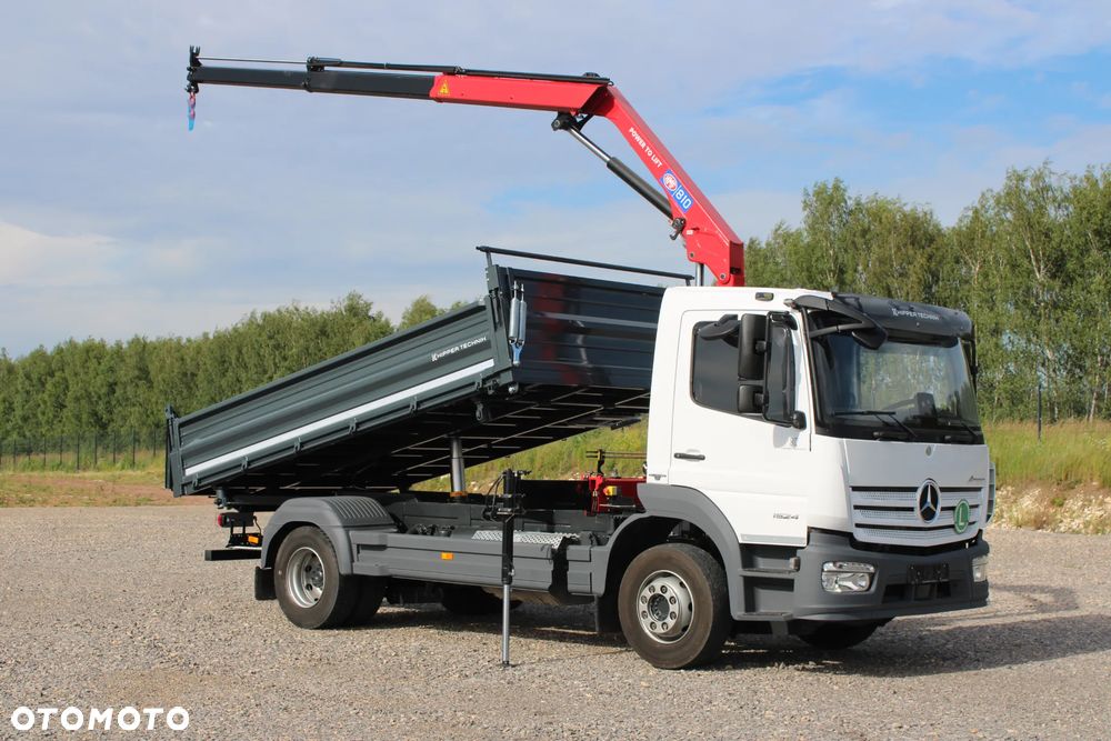 Mercedes-Benz Atego 1524 Nowy 3-stronny Wywrot Kiper Wywrotka Nowy żuraw HDS HMF 810 K2 Fassi Palfinger Hiab DN HC TGL TGM Midlum Eurocargo LF FL - 5