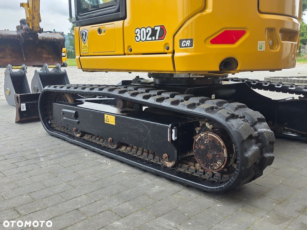 Caterpillar CAT 302.7 CR mini koparka szybkozłącze 3 łyżki piękna serwisowana 1 wł JCB sprowadzona w oryginale - 18