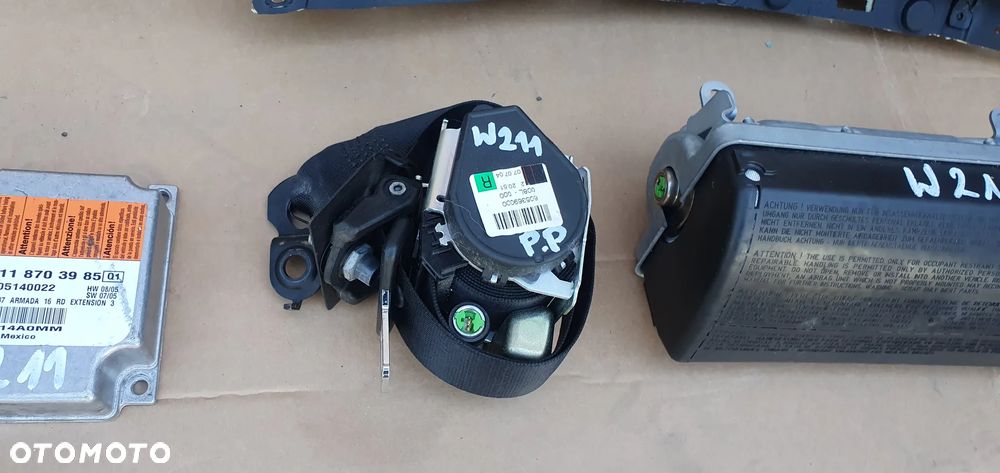 Konsola AIRBAG pasy poduszki sensor Mercedes E-Klasa W211 - 5