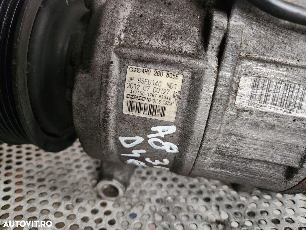 Compresor Clima Ac Audi A5 A6 A7 A8 3.0 D Euro 5 An 2010-2011-2012-2013-2014-2015-2016-2017 Cod 4HE - 7