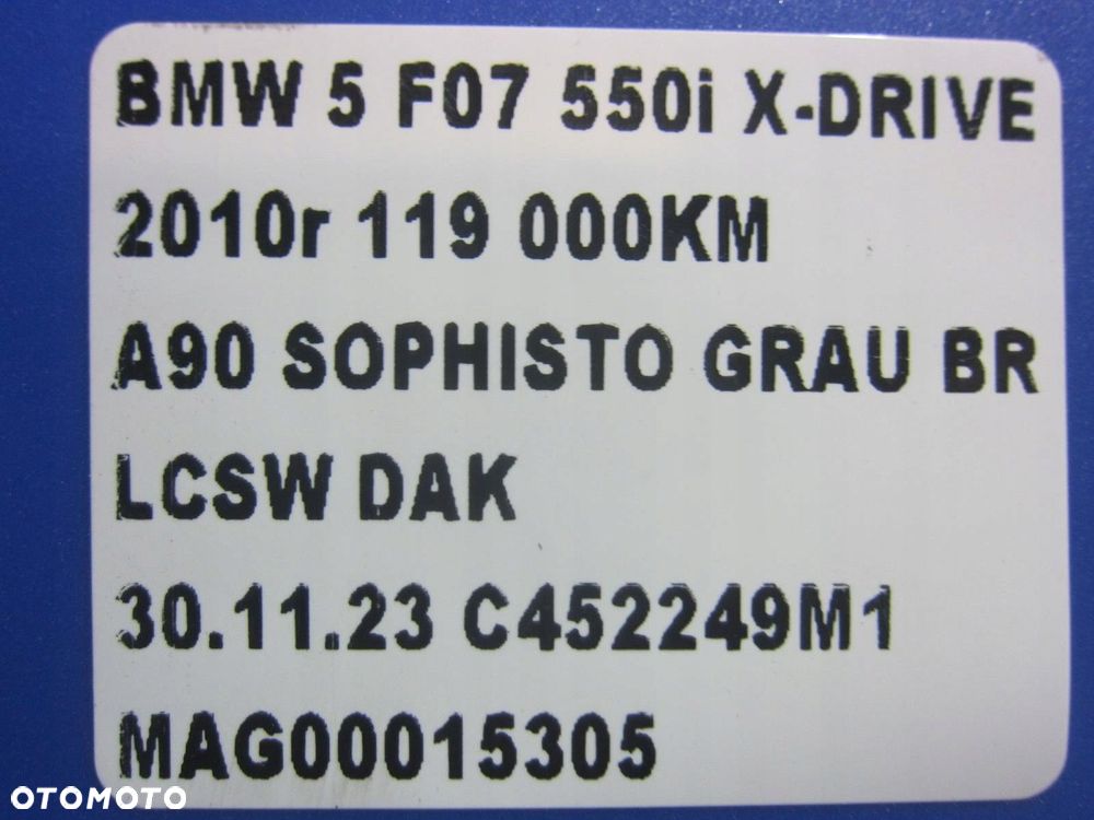 BMW F07 X-DRIVE F01 F02 F06 ZWROTNICA LEWA PRZEDNIA LEWY PRZÓD 4X4 6777749 - 8