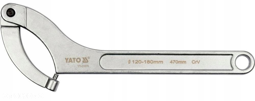 YATO KLUCZ HAKOWY Z OKRĄGŁYM BOLCEM, PRZEGUBOWY 120-180mm YT-01679 - 3