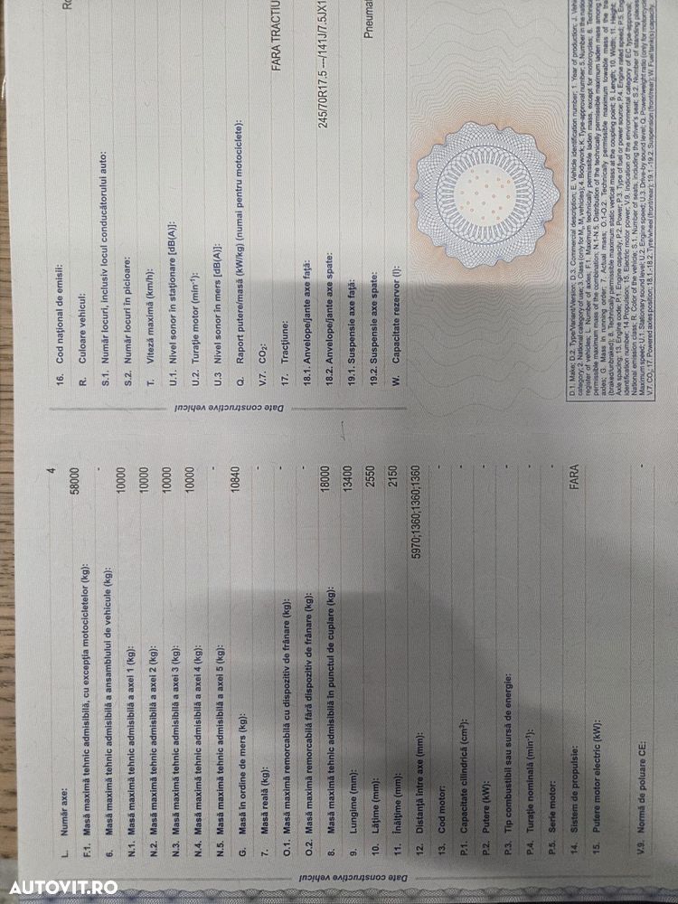 Broshuis 4AUO-4 axe, EXTENSIBILA, 2 axe viratoare, axe GIGANT, Masa propie 10,8t, Carte identitate RAR, inaltime podea 0,89m, lungime podea 9m, latime 2,55m, extensibila lateral la 3m-PROMOTIE 29.000 EUR+Tva - 8