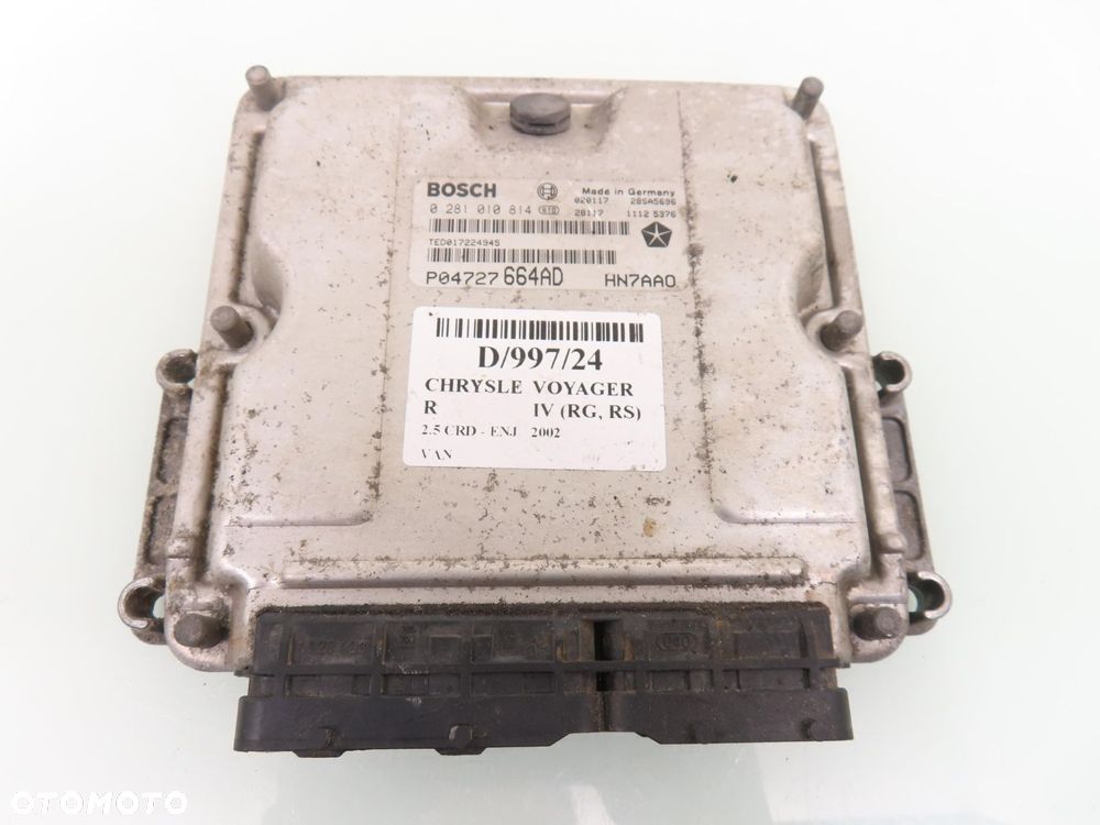 STEROWNIK CHRYSLER VOYAGER IV 2.5 CRD 0281010814 P04727664AD - 1