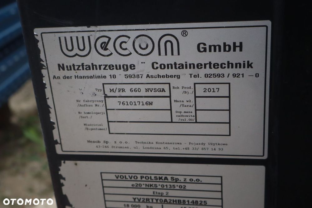 ZABUDOWA BDF WECON PLANDEKA 660/320/255 - 5