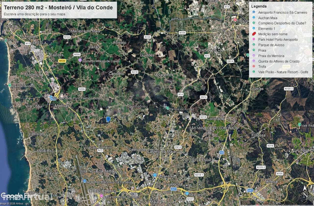 Terreno Para Construção  Venda em Vilar e Mosteiró,Vila do Conde - Grande imagem: 4/24