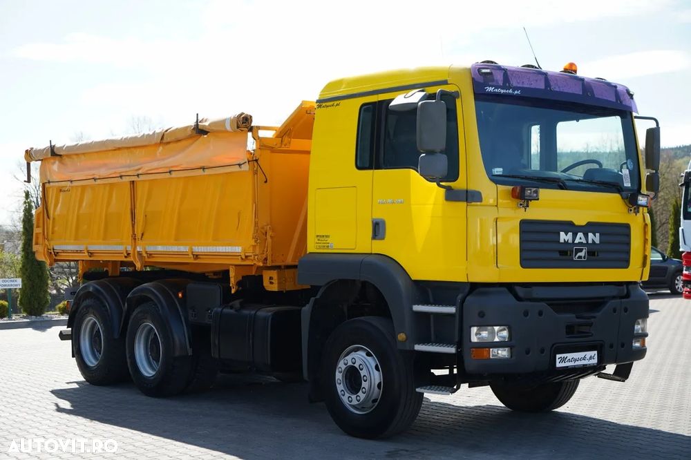 MAN TGA 26.410 / 6x4 / BASCULATOR 3 LATURĂ / MEILLER KIPER / MANUAL / - 14