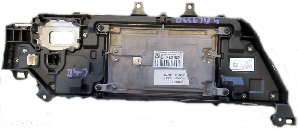 CITROEN C4 II GRAND PICASSO RADIO RADIOODTWARZACZ EKRAN WYŚWIETLACZ 9831652880 - 2