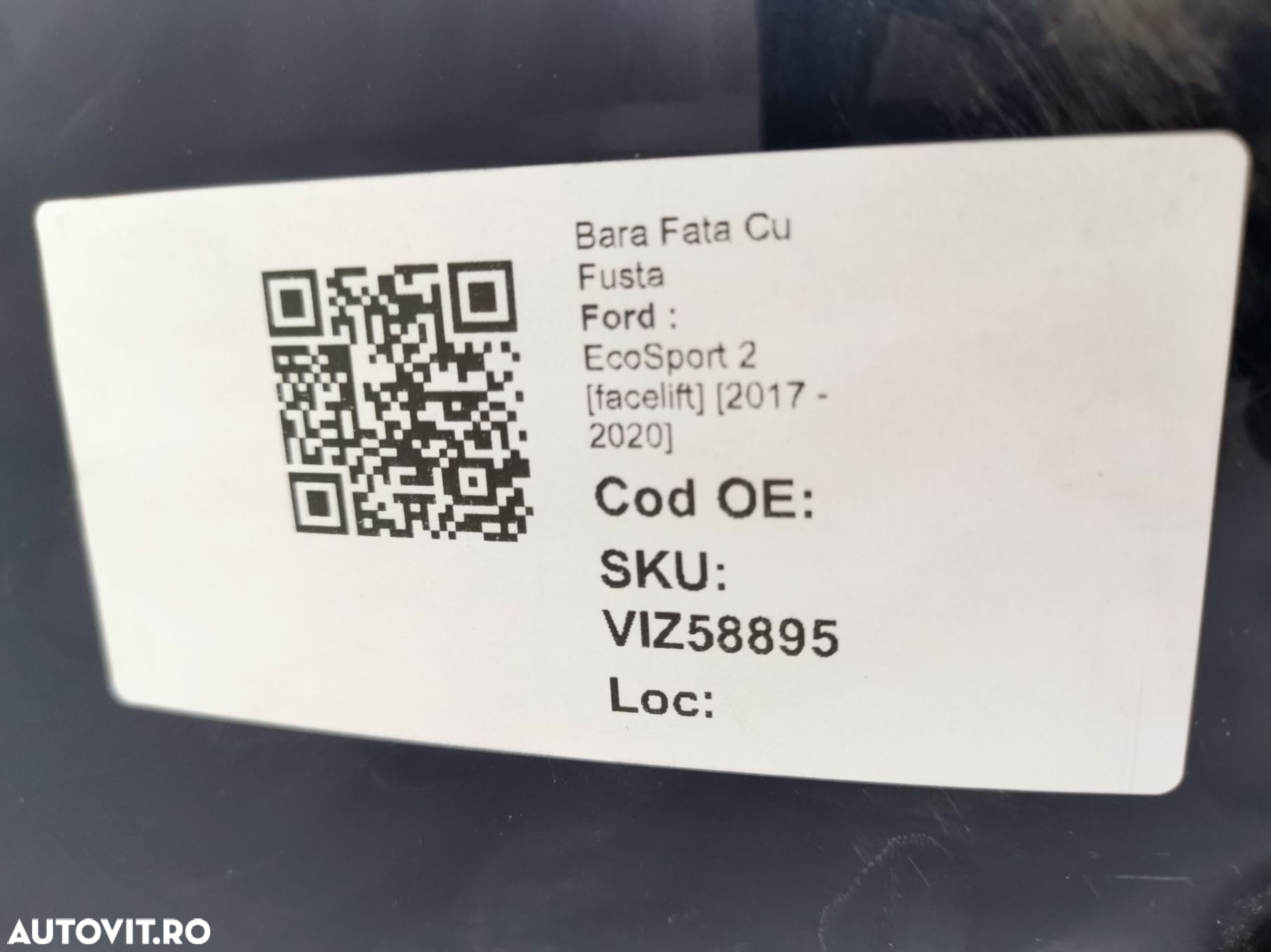 Bara Fata Cu Fusta Ford  EcoSport 2 [facelift] [2017 - 2020] Originala - 8