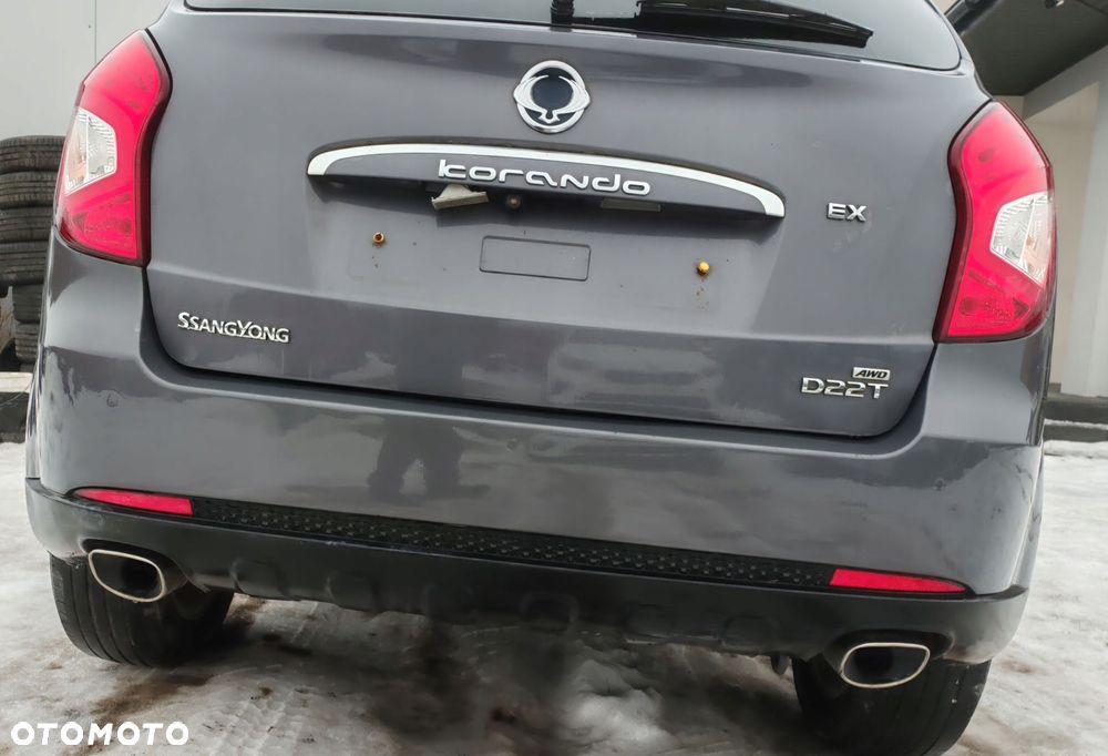 zderzak tył tylny kompletny pdc act ssangyong korando iii lift 13-19 - 1