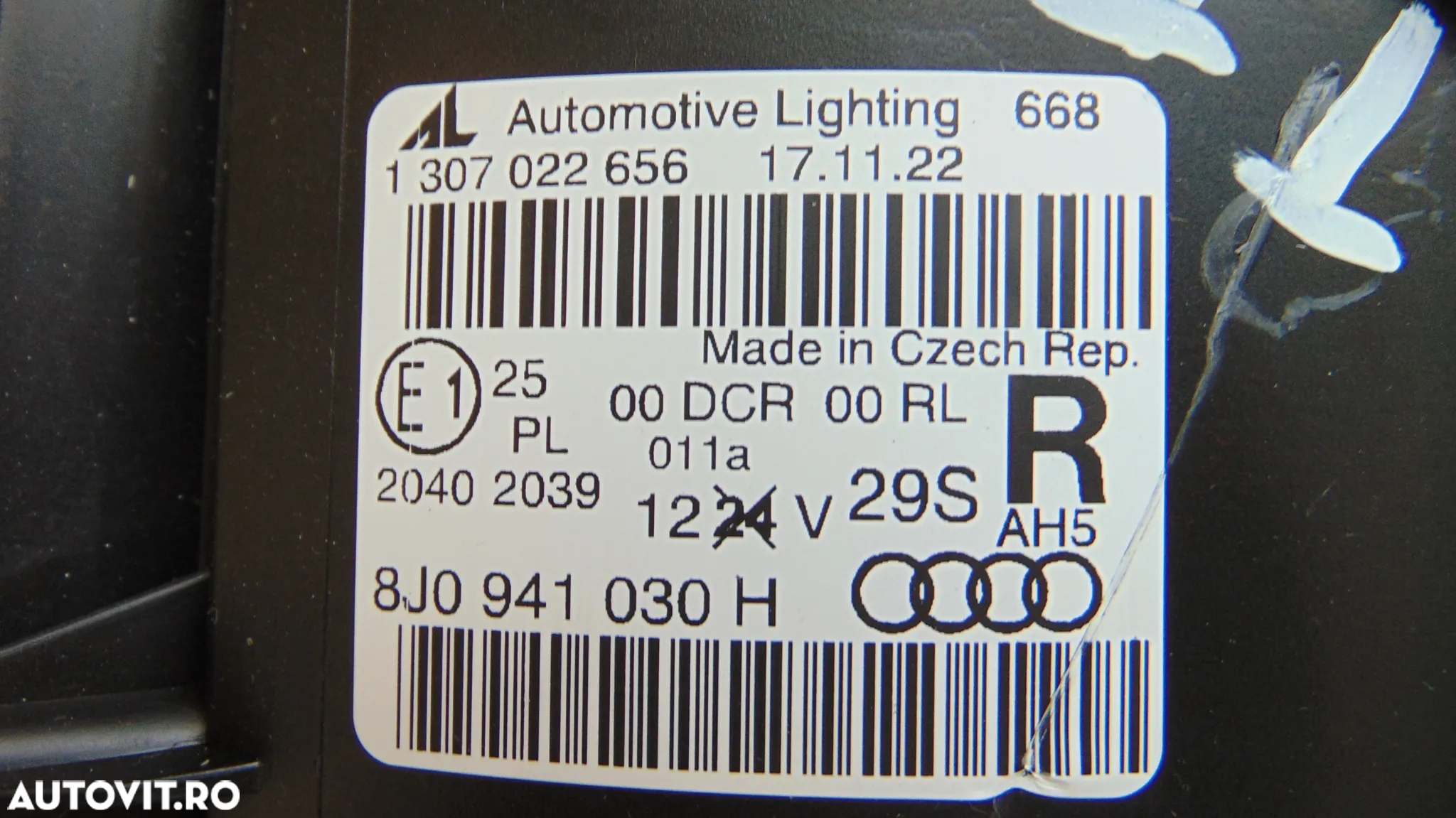Far xenon Marelli dreapta Audi TT an 2006-2014 cod 8j0941030h - 4