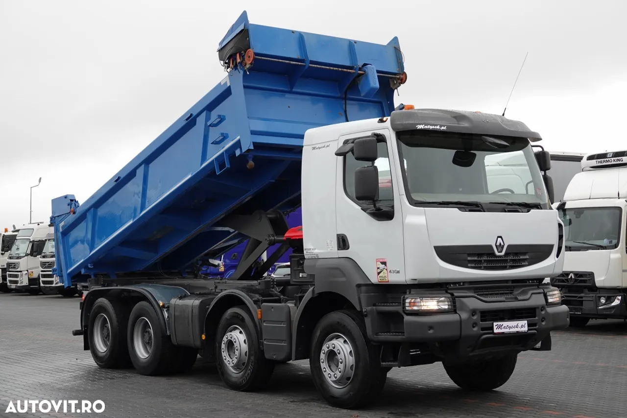 Renault KERAX 430 / 8x4 / BASCULANTE / HYDROBOARD / HYDROCLAP / BORDMATIC / EURO 5 EEV - 4