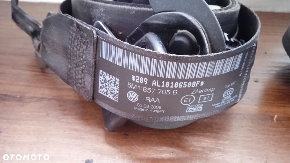 Pasy bezpieczeństwa kierowcy pasażera Golf 5 Plus - 2